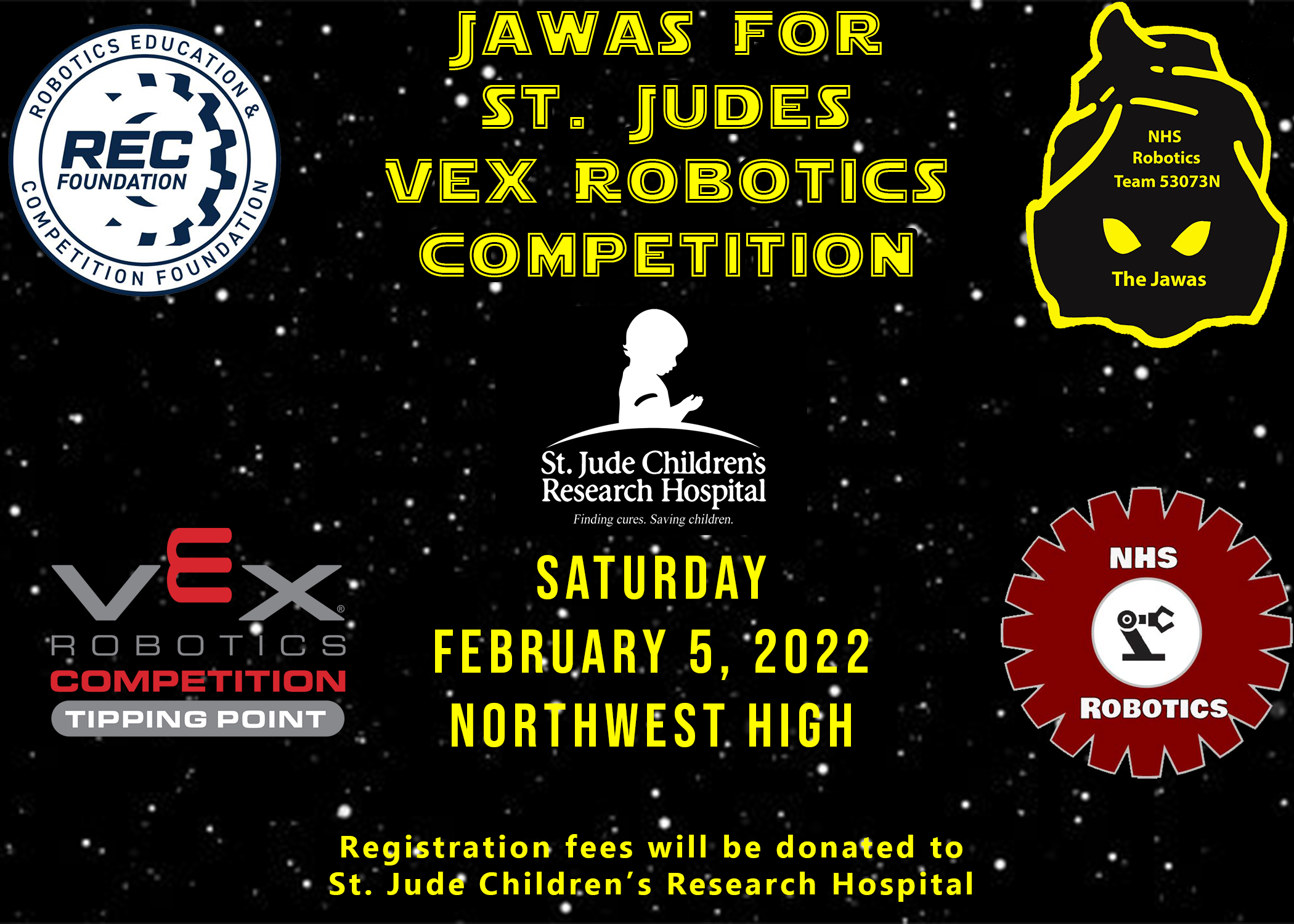 Jawas For St. Jude's Vex Robotics Competition