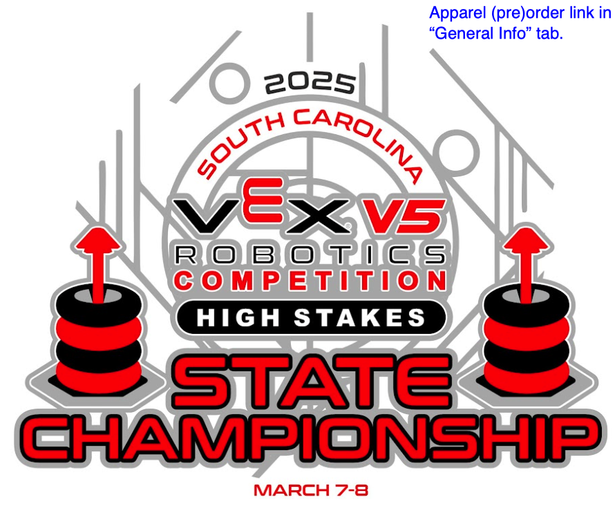 2025 SC VEX V5 Robotics Competition MS State Championship